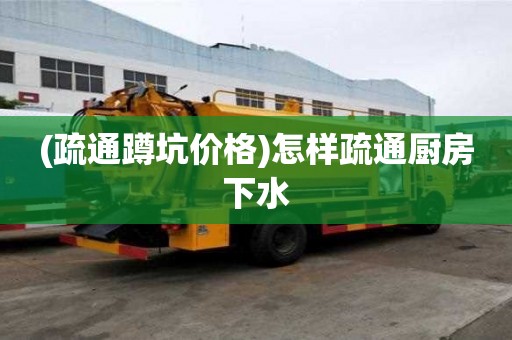 (疏通蹲坑价格)怎样疏通厨房下水