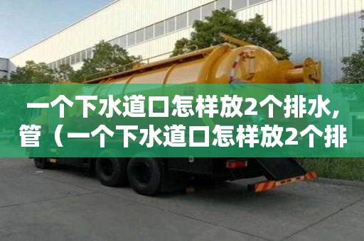一个下水道口怎样放2个排水,管(一个下水道口怎样放2个排水,管子) 一个下水道口怎样放2个排水,管(一个下水道口怎样放2个排水,管子)
