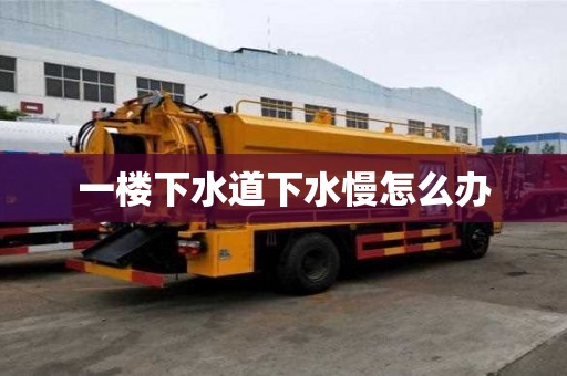 一楼下水道下水慢怎么办