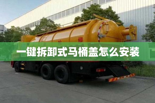 一键拆卸式马桶盖怎么安装