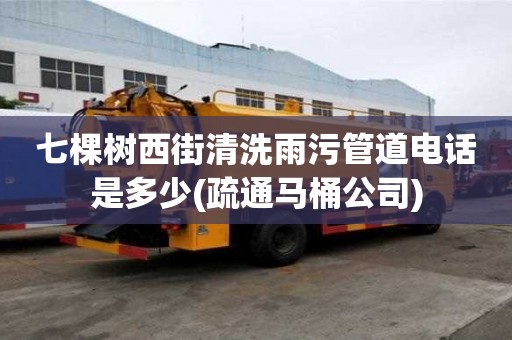 七棵树西街清洗雨污管道电话是多少(疏通马桶公司)