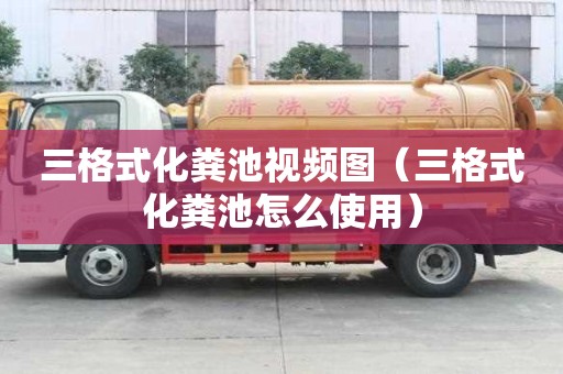 三格式化粪池视频图（三格式化粪池怎么使用）