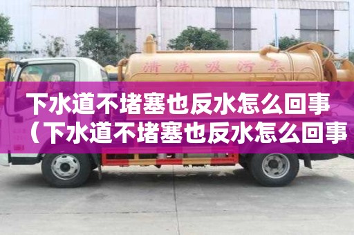 下水道不堵塞也反水怎么回事（下水道不堵塞也反水怎么回事儿）