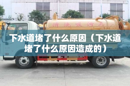 下水道堵了什么原因(下水道堵了什么原因造成的) 下水道堵了什么原因(下水道堵了什么原因造成的)