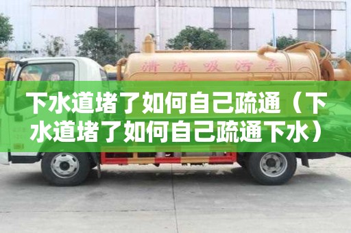 下水道堵了如何自己疏通（下水道堵了如何自己疏通下水）