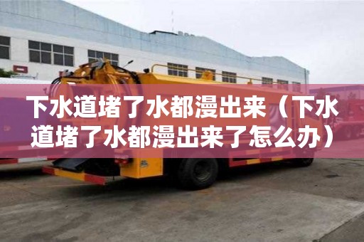 下水道堵了水都漫出来（下水道堵了水都漫出来了怎么办）