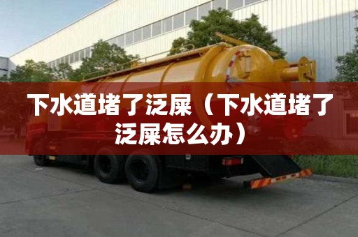 下水道堵了泛屎(下水道堵了泛屎怎么办) 下水道堵了泛屎(下水道堵了泛屎怎么办)