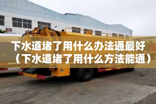 下水道堵了用什么办法通最好（下水道堵了用什么方法能通）
