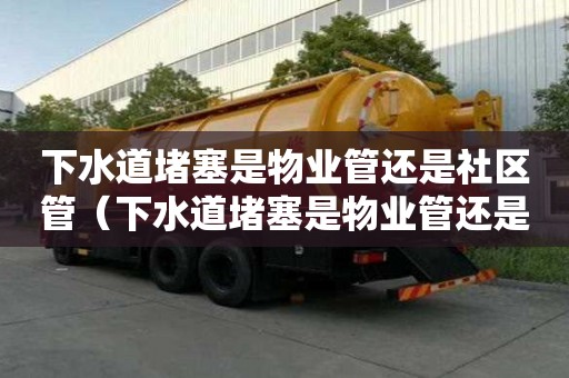 下水道堵塞是物业管还是社区管（下水道堵塞是物业管还是社区管呢）