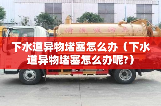 下水道异物堵塞怎么办（下水道异物堵塞怎么办呢?）