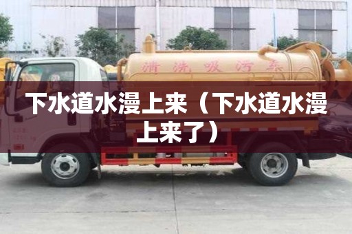 下水道水漫上来（下水道水漫上来了）