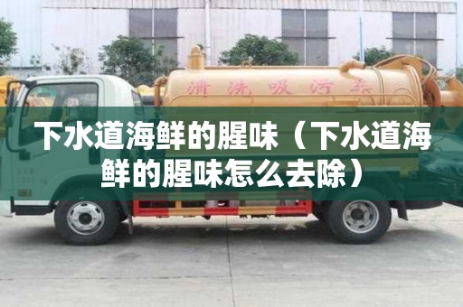下水道海鲜的腥味（下水道海鲜的腥味怎么去除）