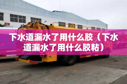 下水道漏水了用什么胶(下水道漏水了用什么胶粘) 下水道漏水了用什么胶(下水道漏水了用什么胶粘)