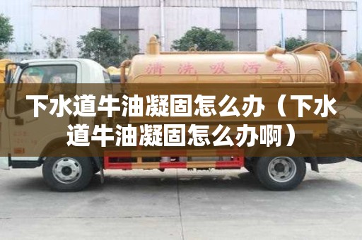 下水道牛油凝固怎么办(下水道牛油凝固怎么办啊) 下水道牛油凝固怎么办(下水道牛油凝固怎么办啊)