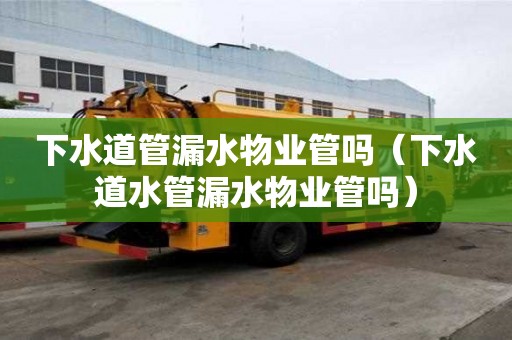 下水道管漏水物业管吗（下水道水管漏水物业管吗）