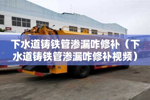 下水道铸铁管渗漏咋修补（下水道铸铁管渗漏咋修补视频）