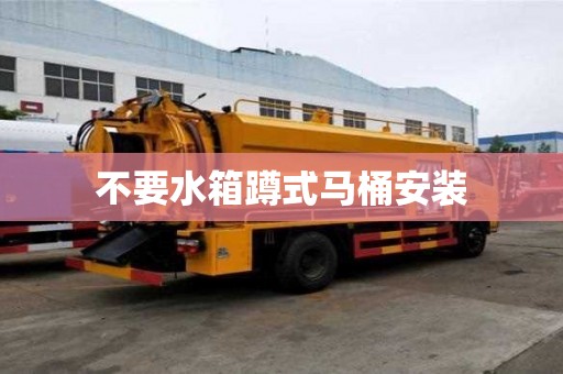 不要水箱蹲式马桶安装