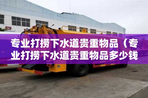 专业打捞下水道贵重物品（专业打捞下水道贵重物品多少钱）