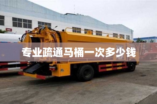专业疏通马桶一次多少钱