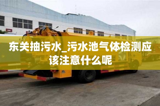 东关抽污水_污水池气体检测应该注意什么呢