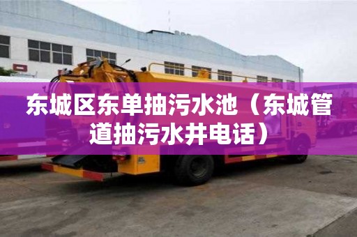 东城区东单抽污水池（东城管道抽污水井电话）