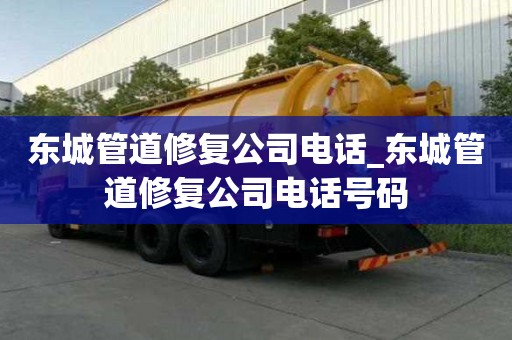 东城管道修复公司电话_东城管道修复公司电话号码
