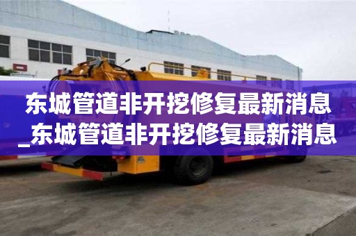 东城管道非开挖修复最新消息_东城管道非开挖修复最新消息新闻