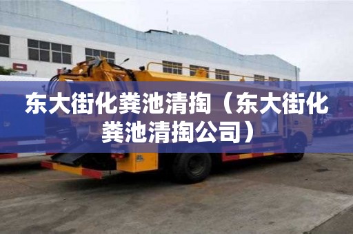 东大街化粪池清掏（东大街化粪池清掏公司）