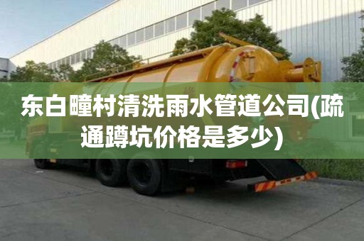 东白疃村清洗雨水管道公司(疏通蹲坑价格是多少)