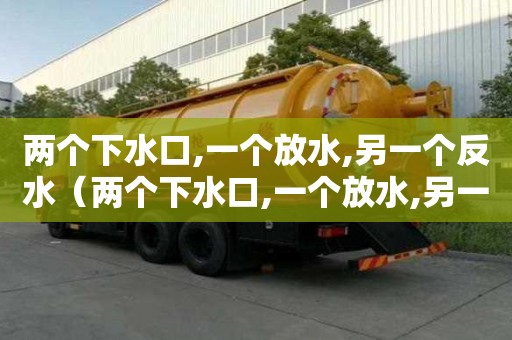 两个下水口,一个放水,另一个反水（两个下水口,一个放水,另一个反水怎么解决）