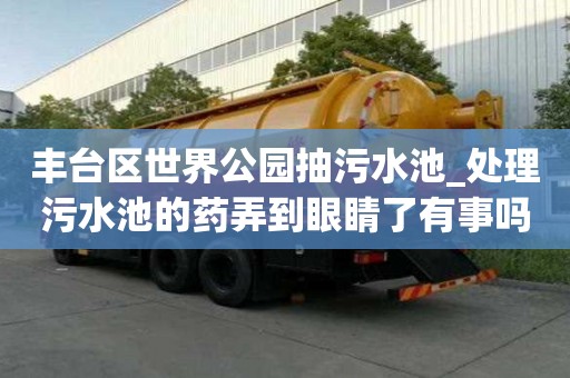 丰台区世界公园抽污水池_处理污水池的药弄到眼睛了有事吗多少钱一立方