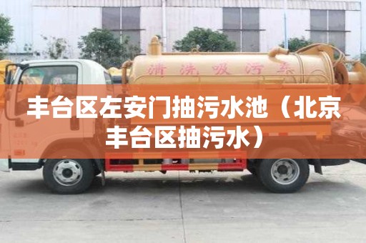丰台区左安门抽污水池（北京丰台区抽污水）