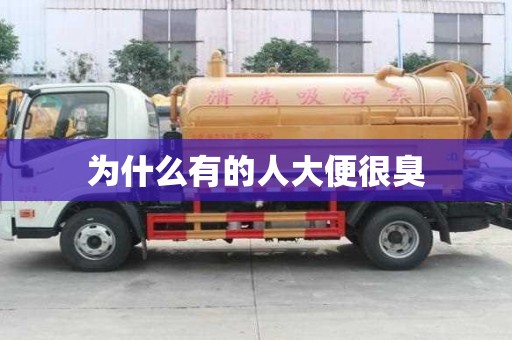 为什么有的人大便很臭
