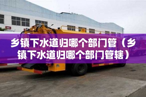乡镇下水道归哪个部门管（乡镇下水道归哪个部门管辖）