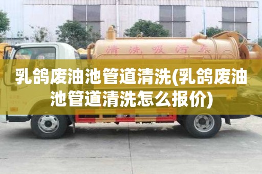 乳鸽废油池管道清洗(乳鸽废油池管道清洗怎么报价)
