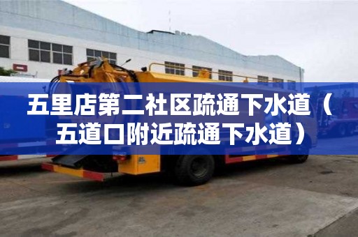 五里店第二社区疏通下水道（五道口附近疏通下水道）