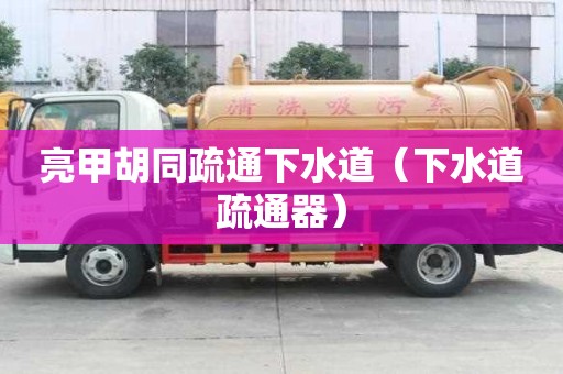 亮甲胡同疏通下水道（下水道疏通器）