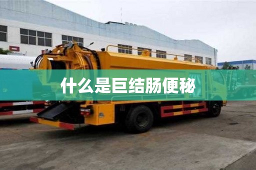 什么是巨结肠便秘