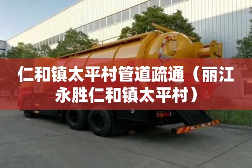 仁和镇太平村管道疏通（丽江永胜仁和镇太平村）