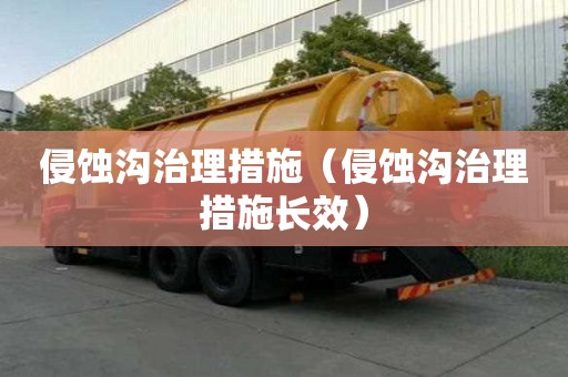 侵蚀沟治理措施（侵蚀沟治理措施长效）