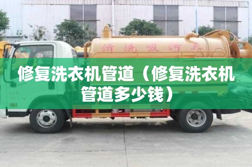 修复洗衣机管道（修复洗衣机管道多少钱）