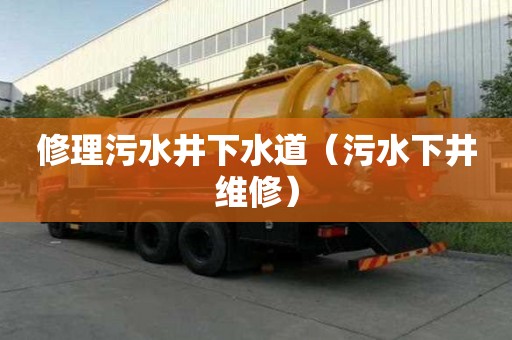 修理污水井下水道(污水下井维修) 修理污水井下水道(污水下井维修)