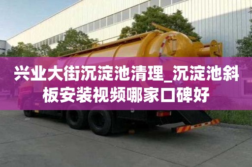 兴业大街沉淀池清理_沉淀池斜板安装视频哪家口碑好