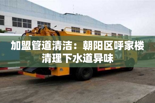 加盟管道清洁：朝阳区呼家楼清理下水道异味