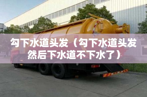 勾下水道头发（勾下水道头发然后下水道不下水了）