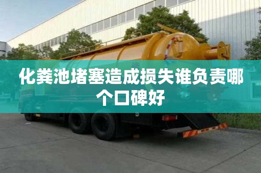 化粪池堵塞造成损失谁负责哪个口碑好
