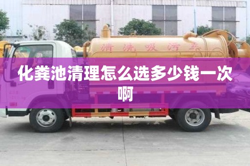 化粪池清理怎么选多少钱一次啊