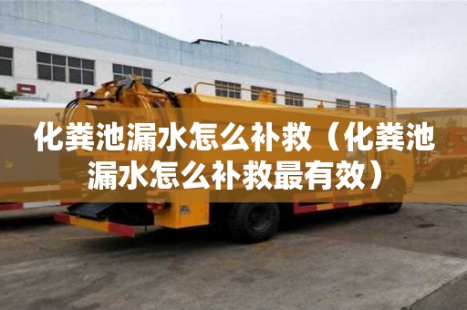 化粪池漏水怎么补救（化粪池漏水怎么补救最有效）