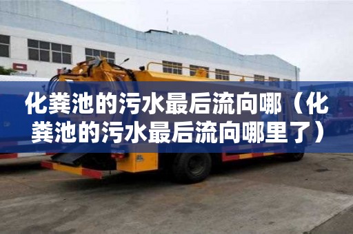 化粪池的污水最后流向哪（化粪池的污水最后流向哪里了）