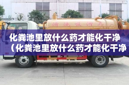 化粪池里放什么药才能化干净（化粪池里放什么药才能化干净呢）